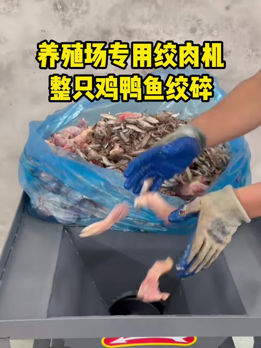 养殖场制作饲料专用的绞肉机好用 绞肉机养殖场专用 养殖场 绞肉机商用 大型绞肉机