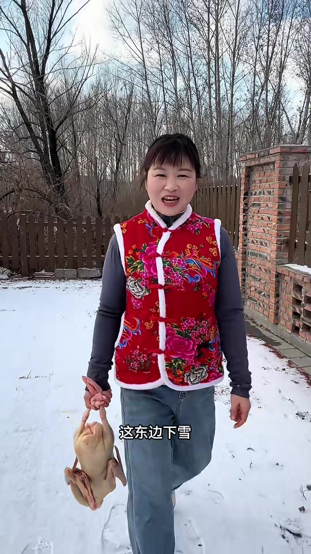 大雪到了,落雪是银河,铁锅就得炖大鹅