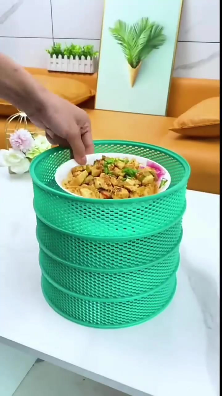 一顶罩子挡风霜,镂空菜罩让食品不再脆弱
