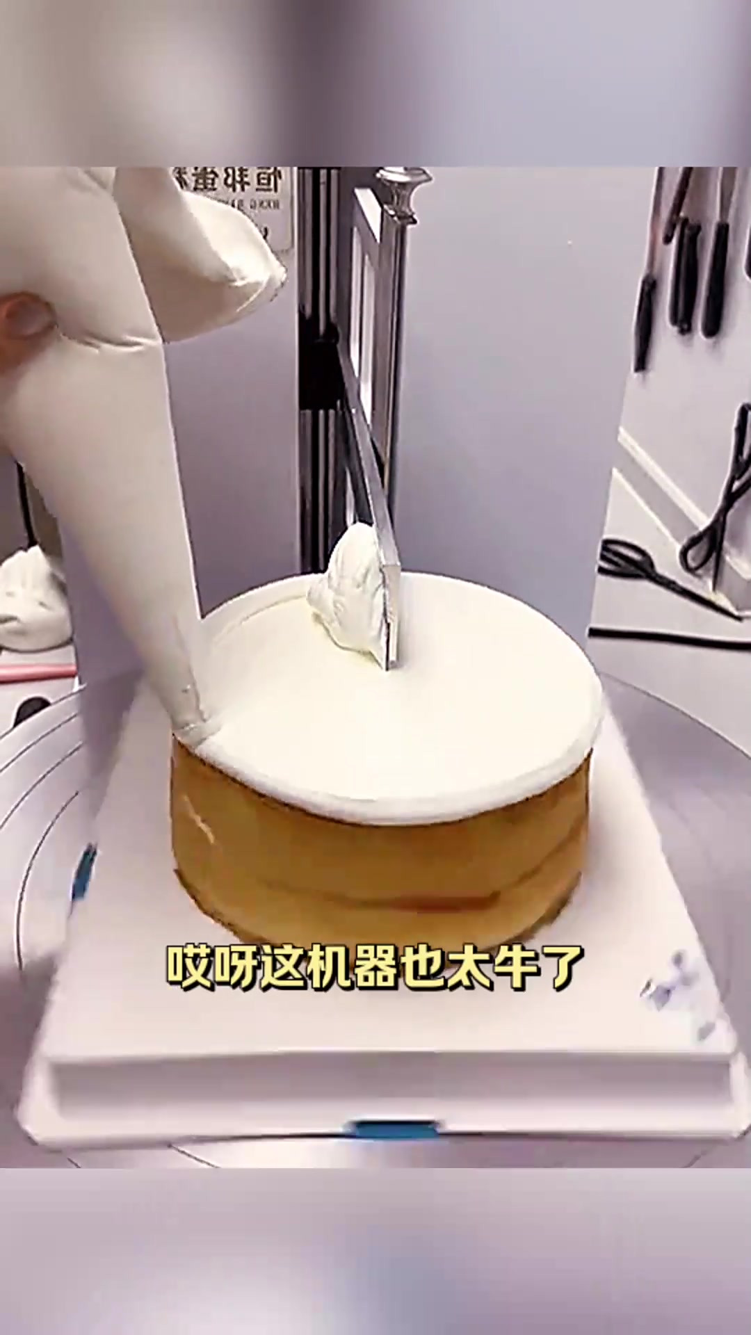 全自动制作蛋糕呢
