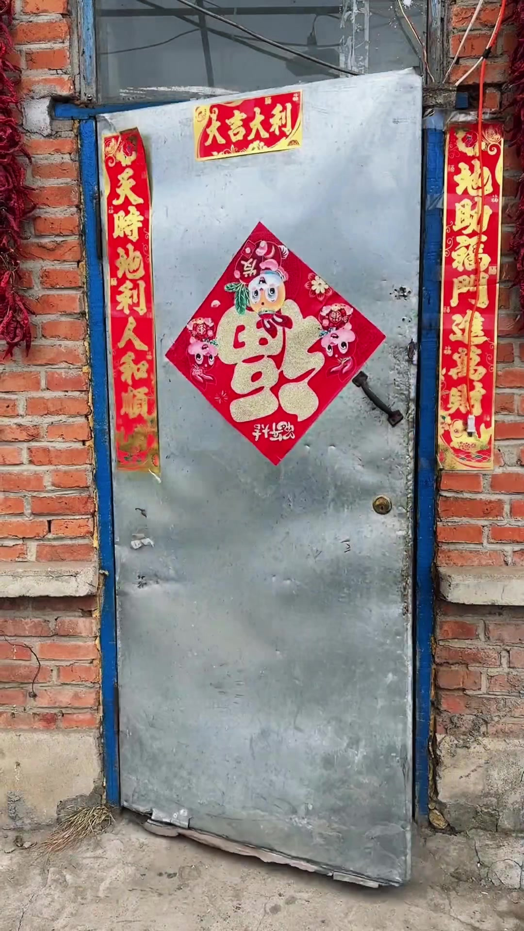 东北猫冬生活,农村大锅饭菜铁锅炖大鸭