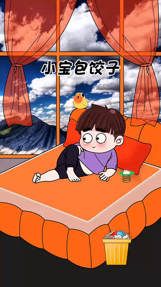 小宝学会包饺子了呢