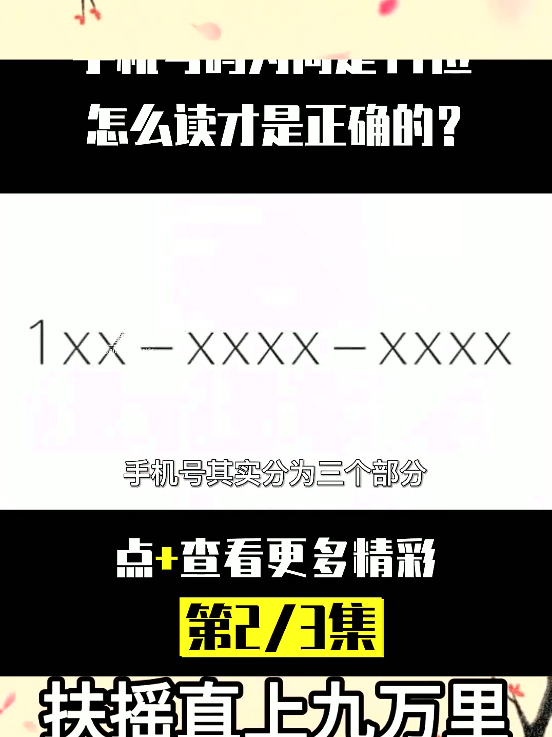 手机号码11位数字,分别代表着什么?(1)