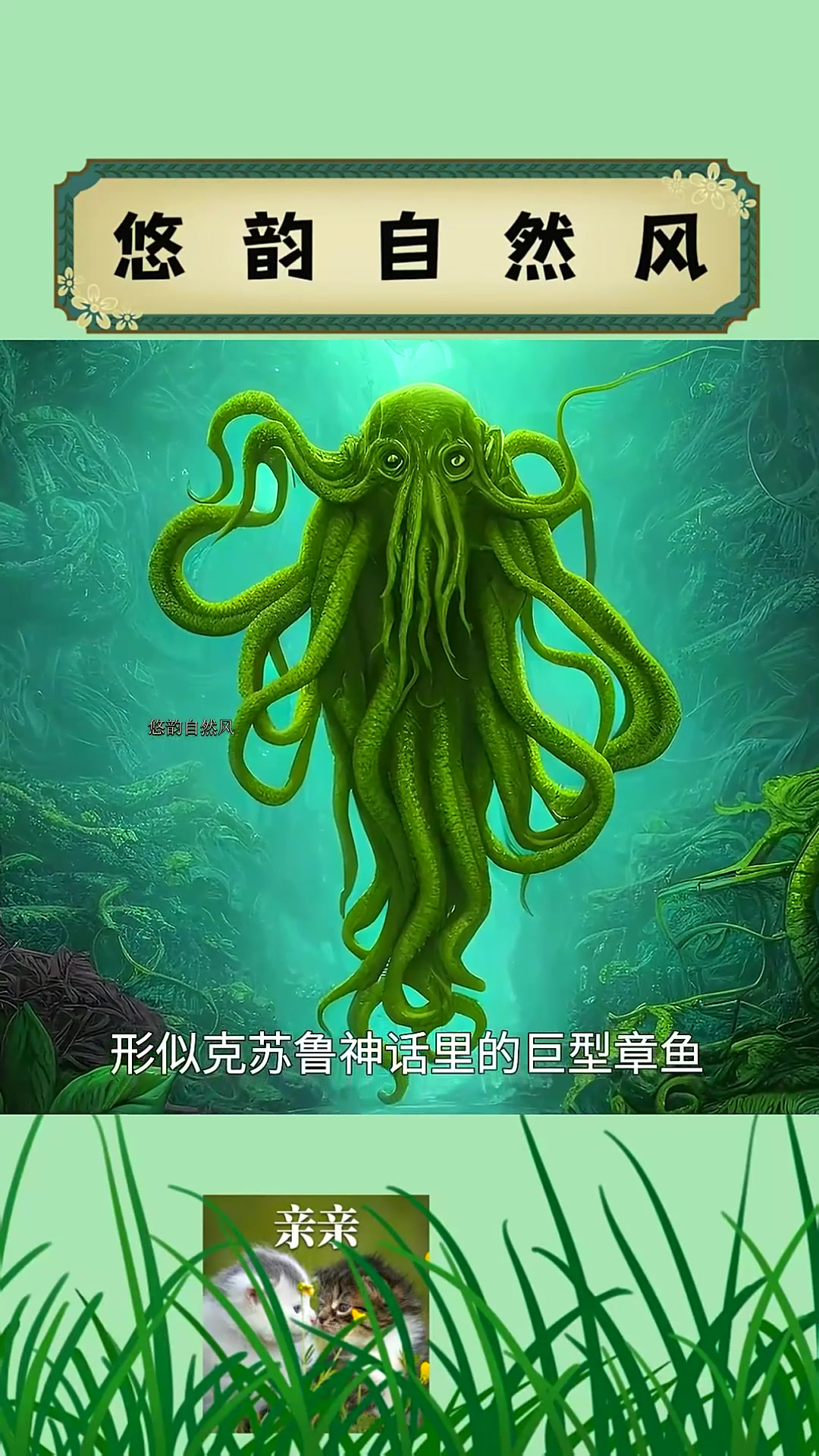 南极发现有20只触手的海怪,克苏鲁神话里的巨型章鱼出现了?