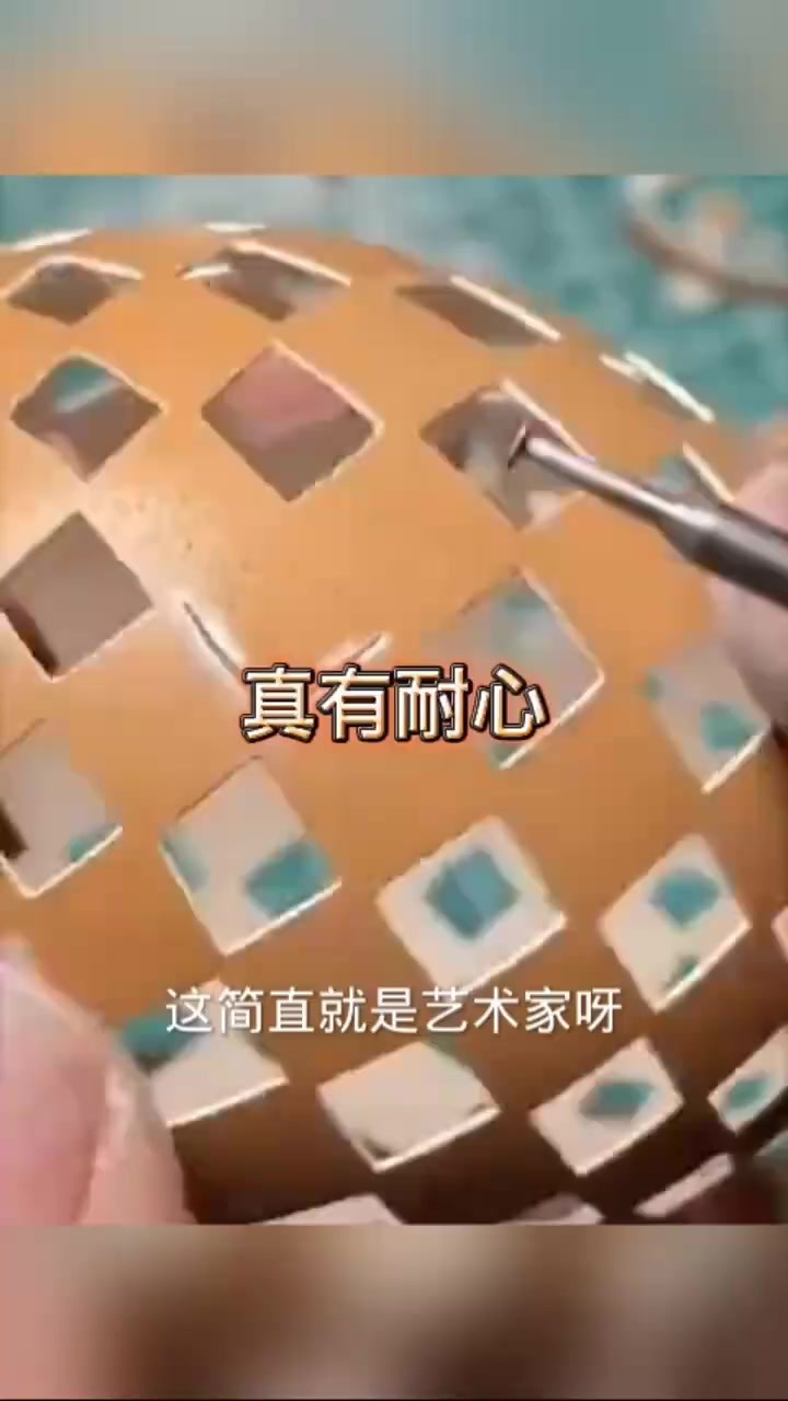 鸡蛋壳创意装饰,惊艳闪光!