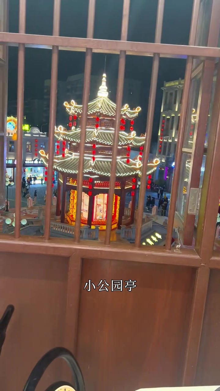 汕头小公园逛花灯喝潮汕功夫茶吃特色潮汕菜,百年骑楼改造的茶楼