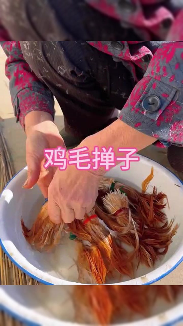 原来鸡毛掸子是这样制作的