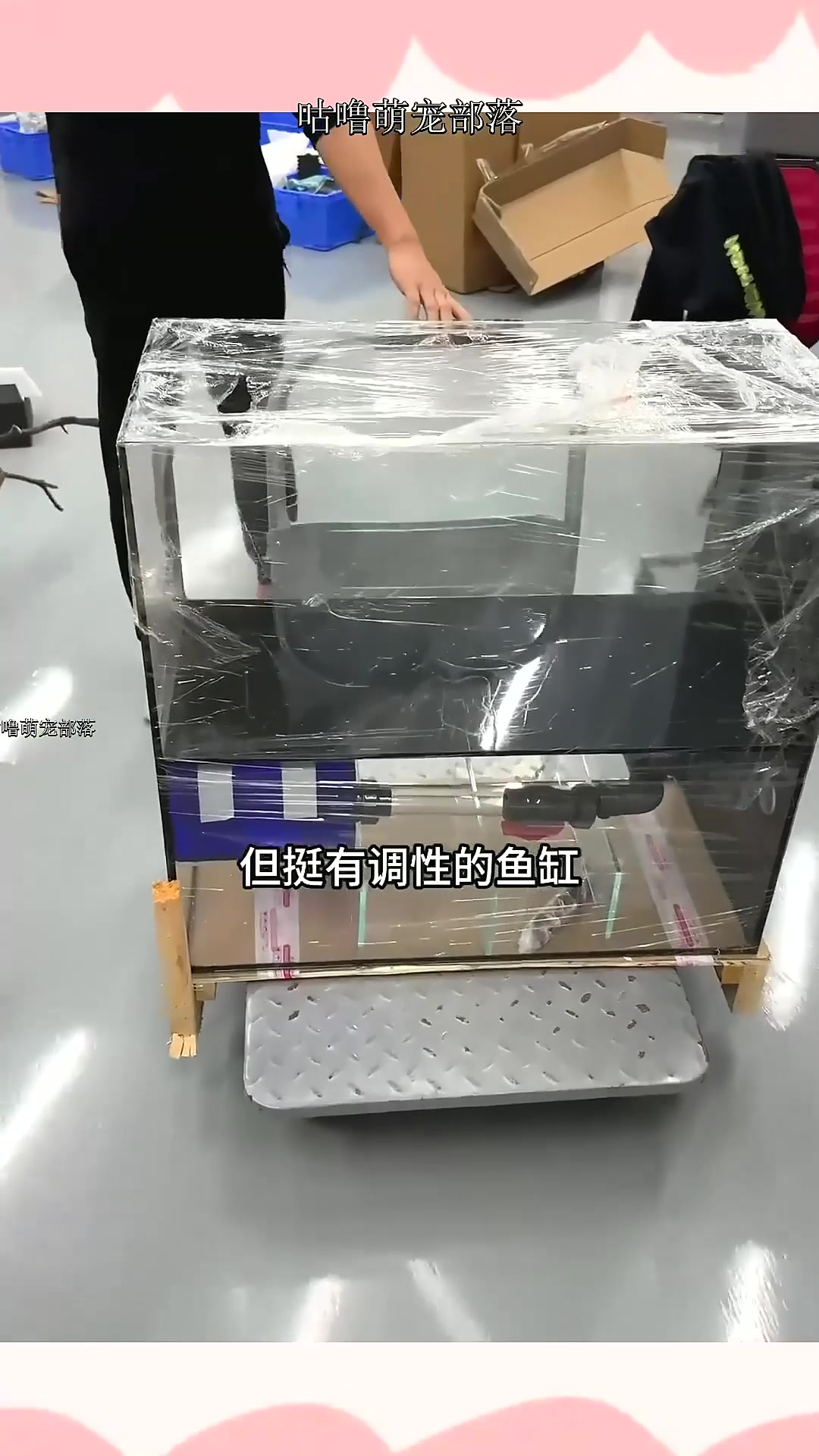 新鱼缸造景全过程,我也不知道这是什么风格~ 大家没意见的话