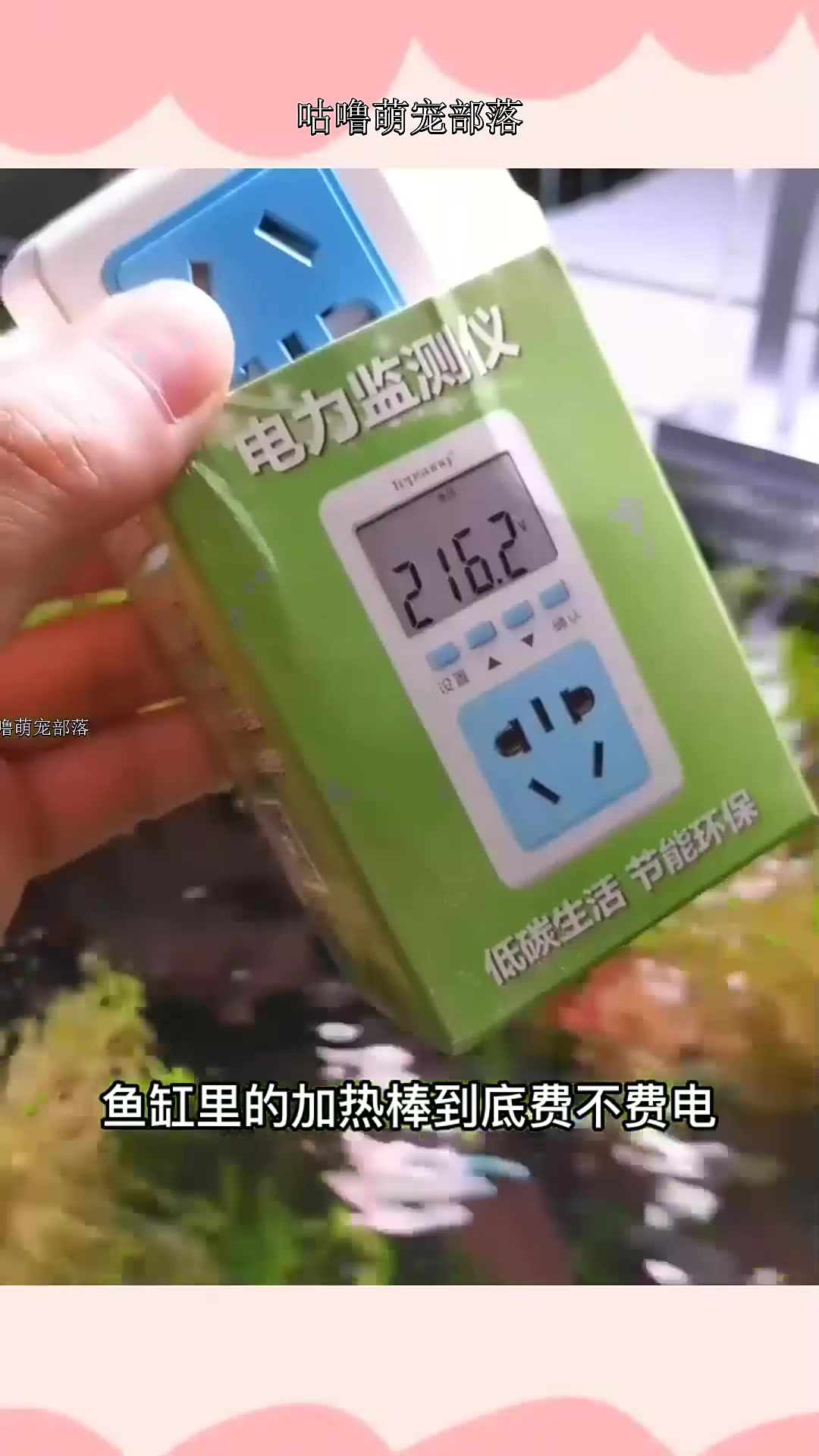 如果你老婆觉得你养鱼很费电,那你可以测一测鱼缸用电量给她看