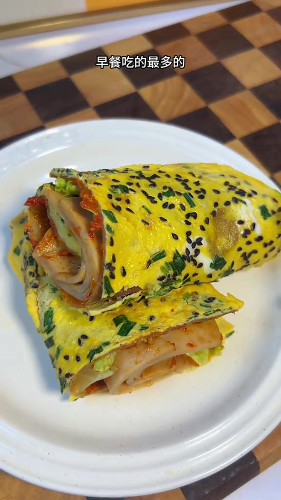 早餐超爱的全麦煎饼果子,三分钟搞定