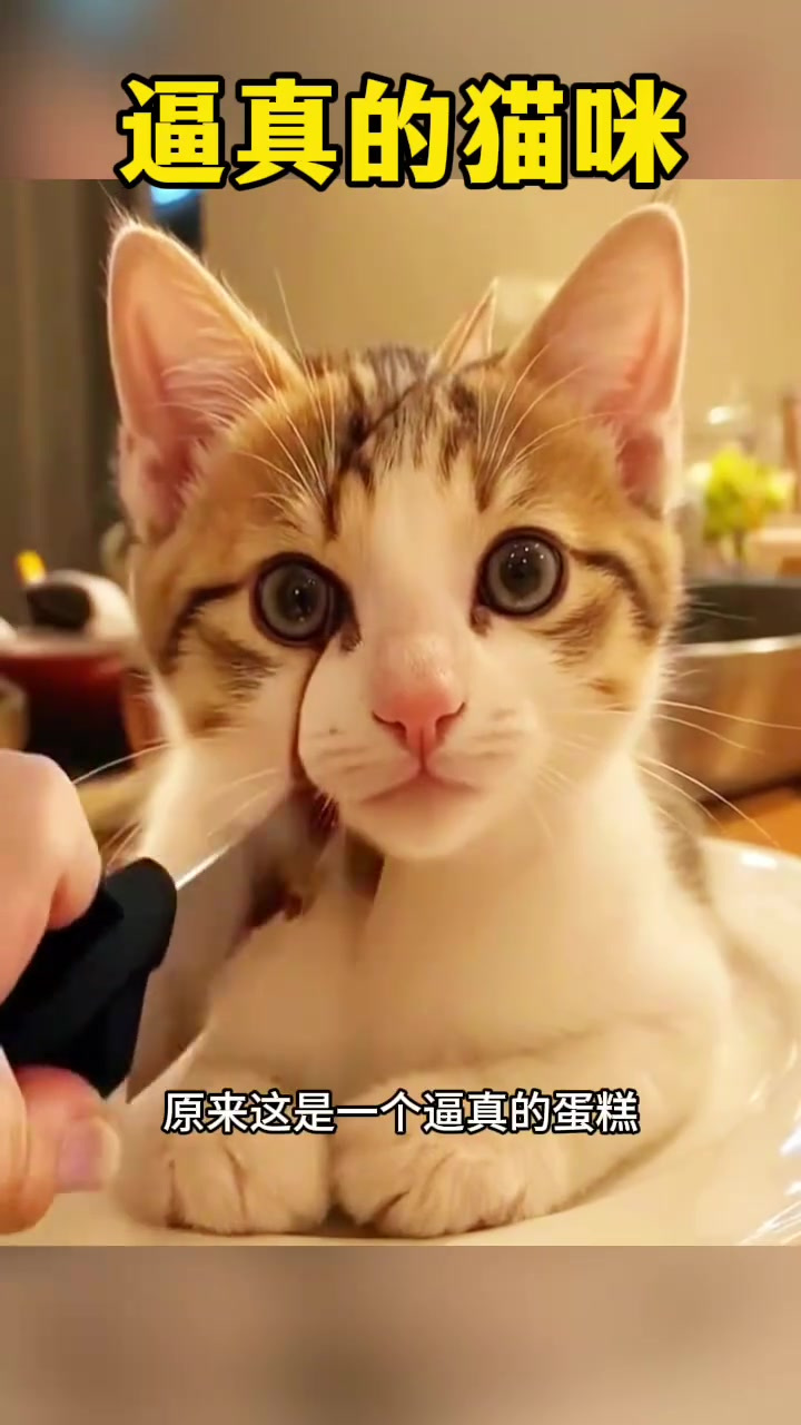 逼真的猫咪,居然是蛋糕