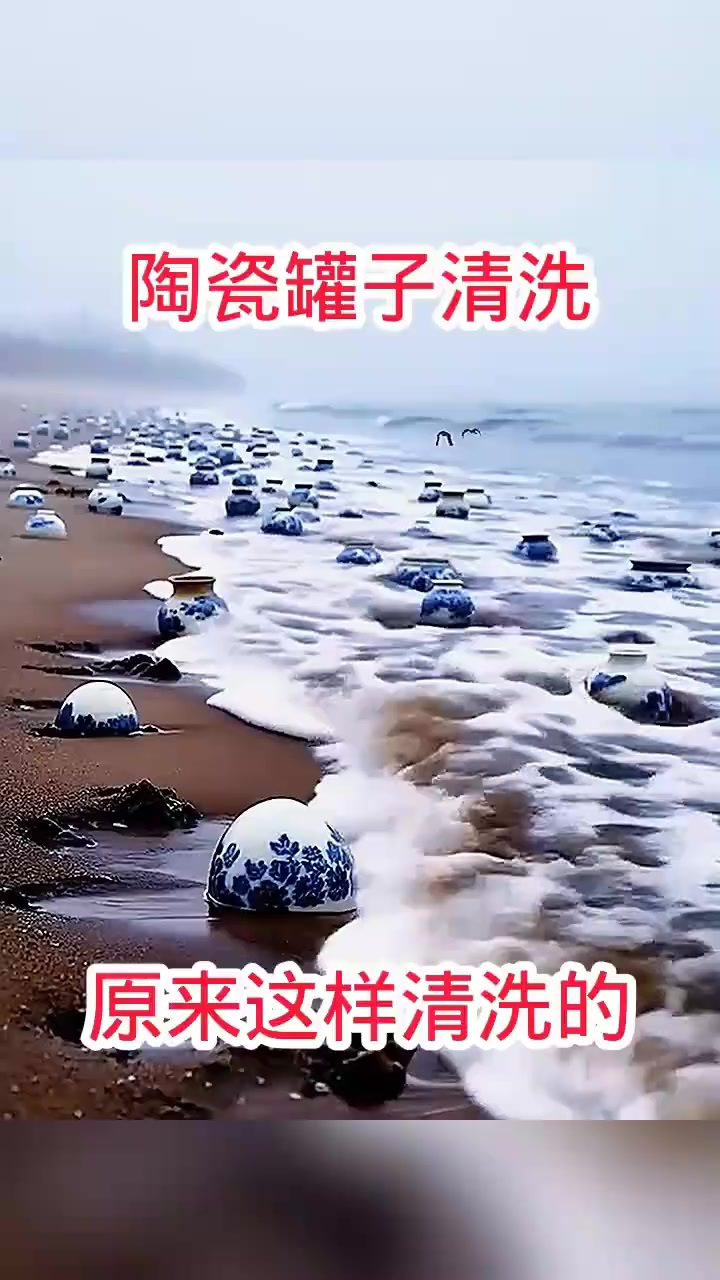 海滩清洗陶瓷罐子的妙招与背后故事