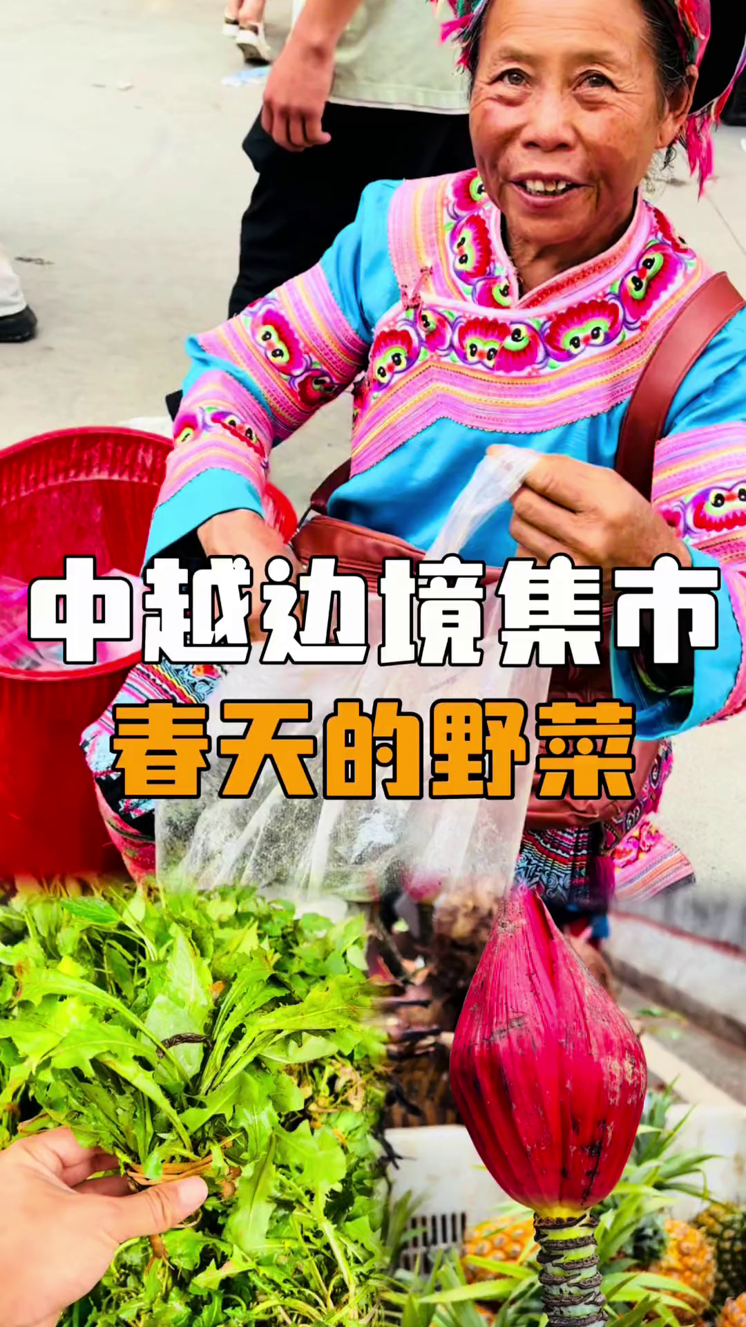 云南的集市是最有乡土气息的，来看看春天集市上的一些野菜