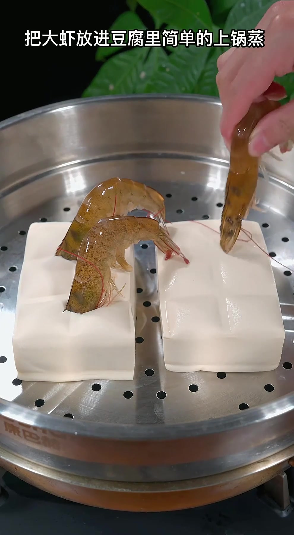 鲜美嫩滑又营养的虾仁豆腐蒸蛋做法～