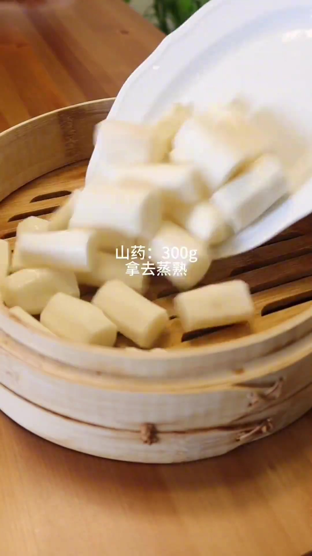 中式糕点｜抹茶奶酥山药糕 茶香浓郁 做法简单