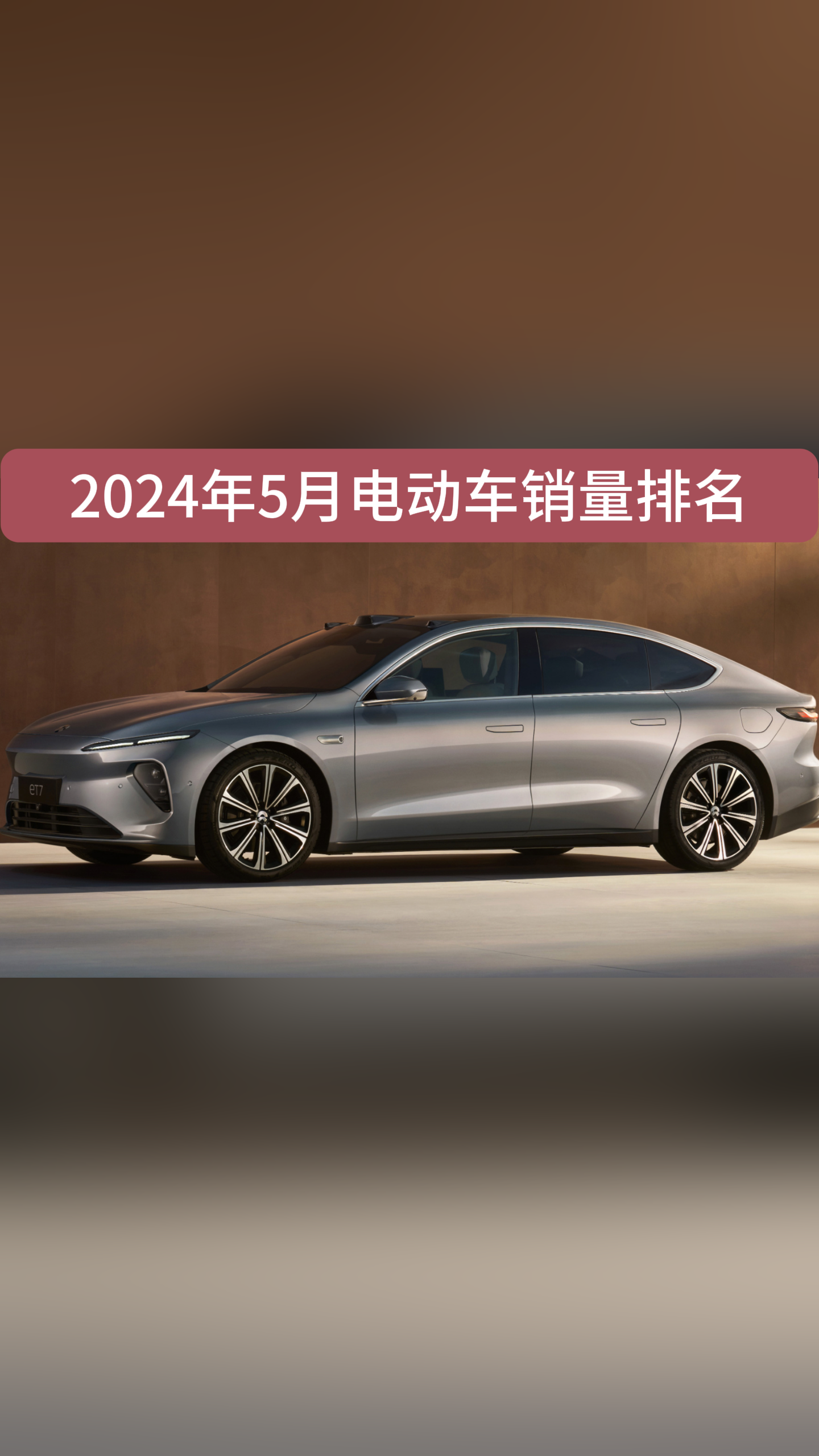 2024年5月电动车销量排行榜