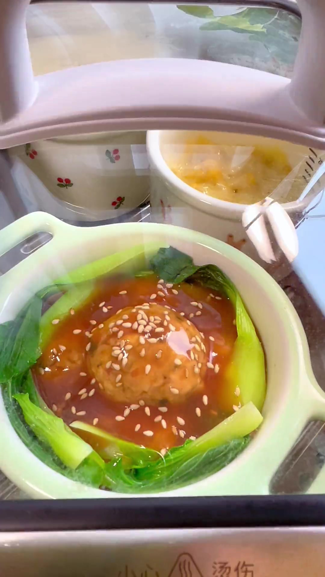 宝宝营养辅食一锅蒸,今天吃鲜香软嫩的宝宝版四喜丸子