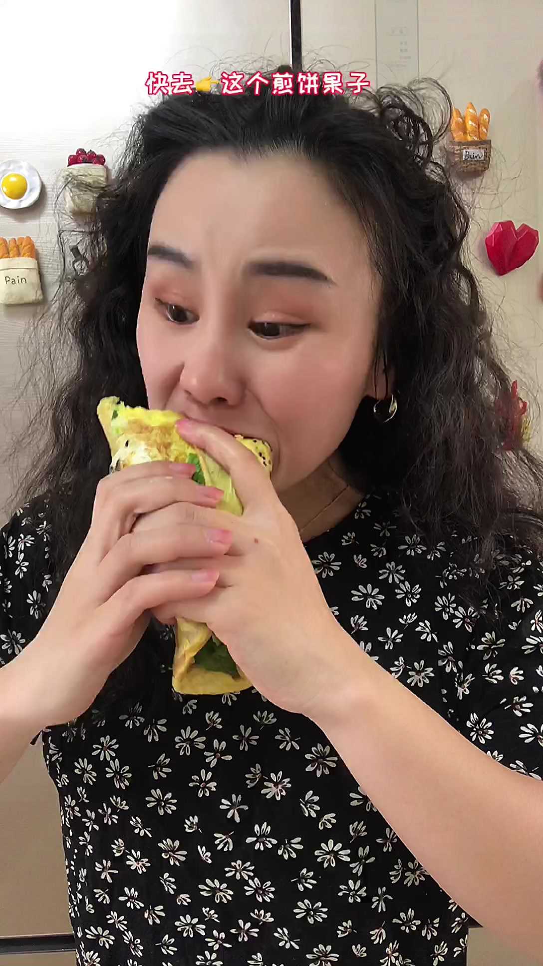 三分钟搞定低卡无油煎饼果子,撑到怀疑人生