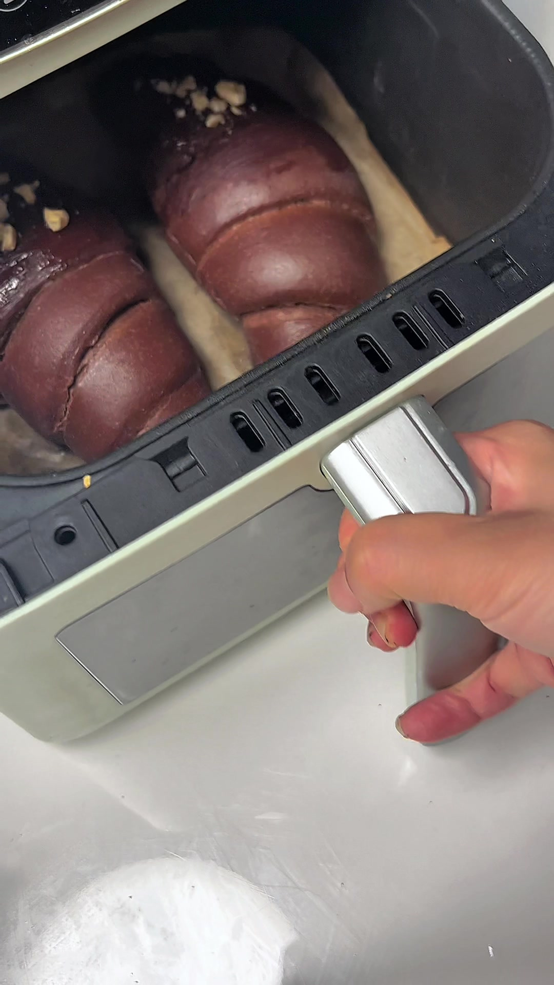 真的可以空气炸锅烤面包，替自律人谢谢了