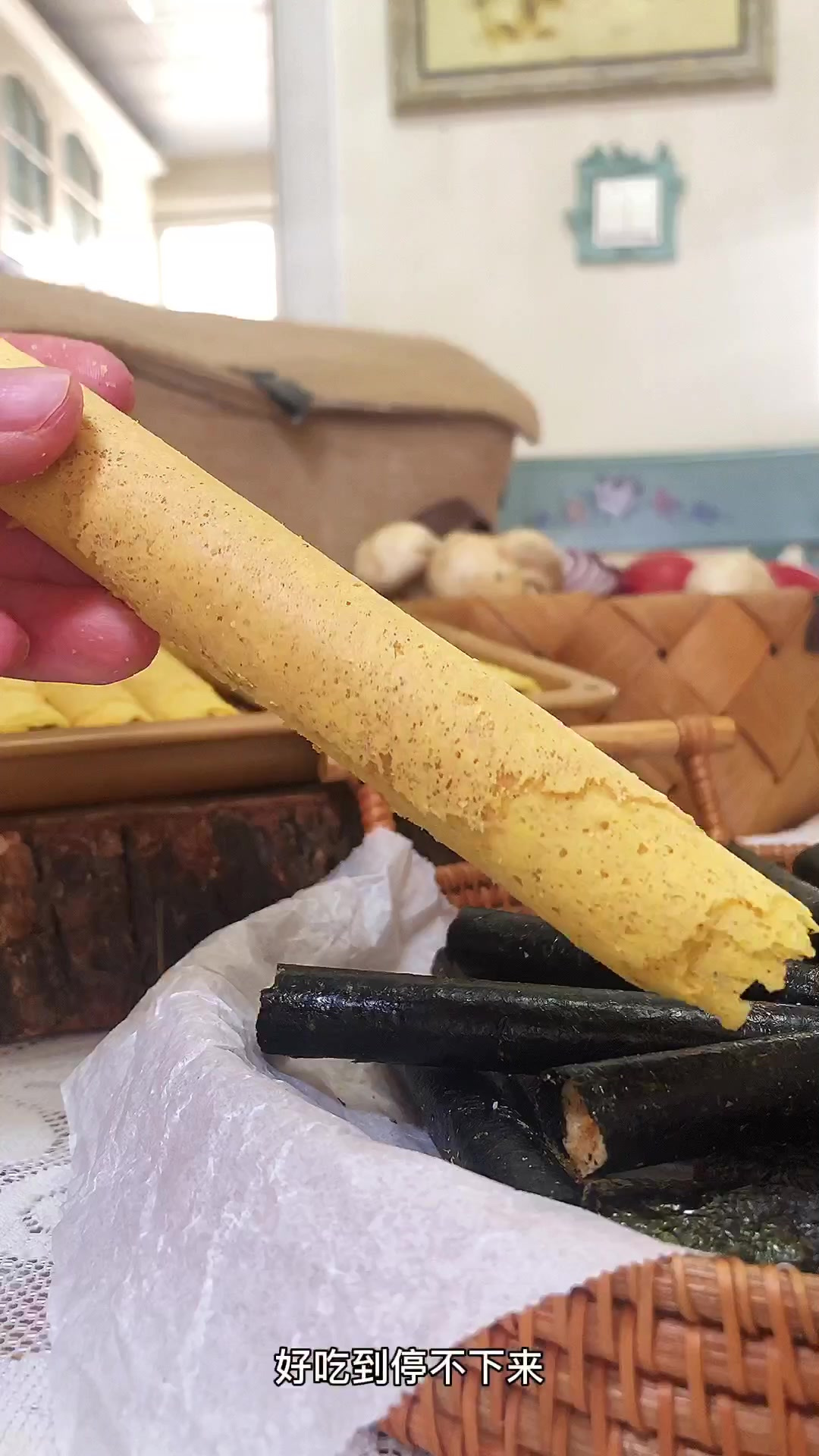 海苔肉松卷，自制追剧小零食，低脂低卡