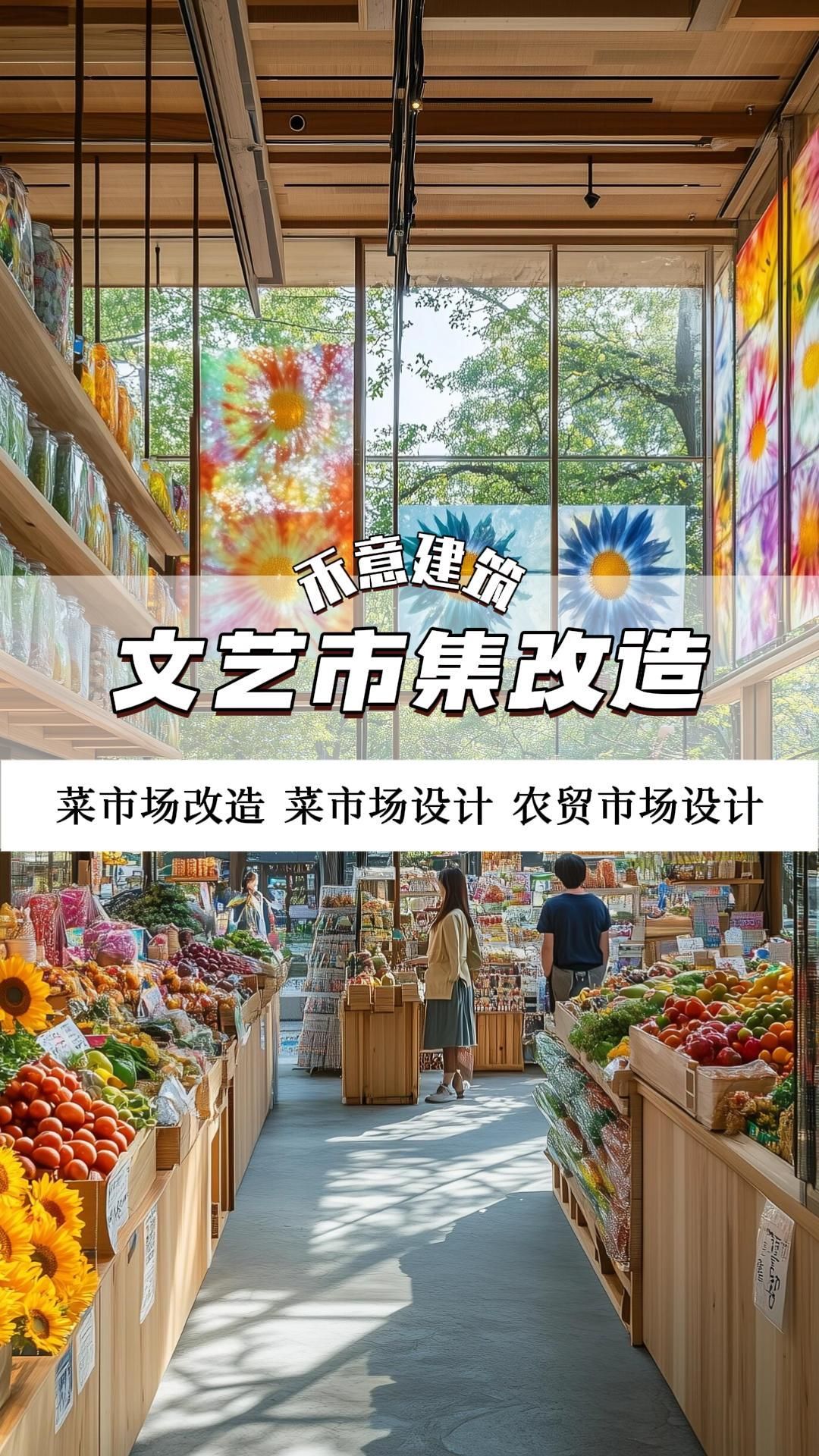 文艺市集大改造!从破旧到惊艳 黑龙菜市场设计布局 湖南菜市场设计 安徽菜市场设计案例 山西