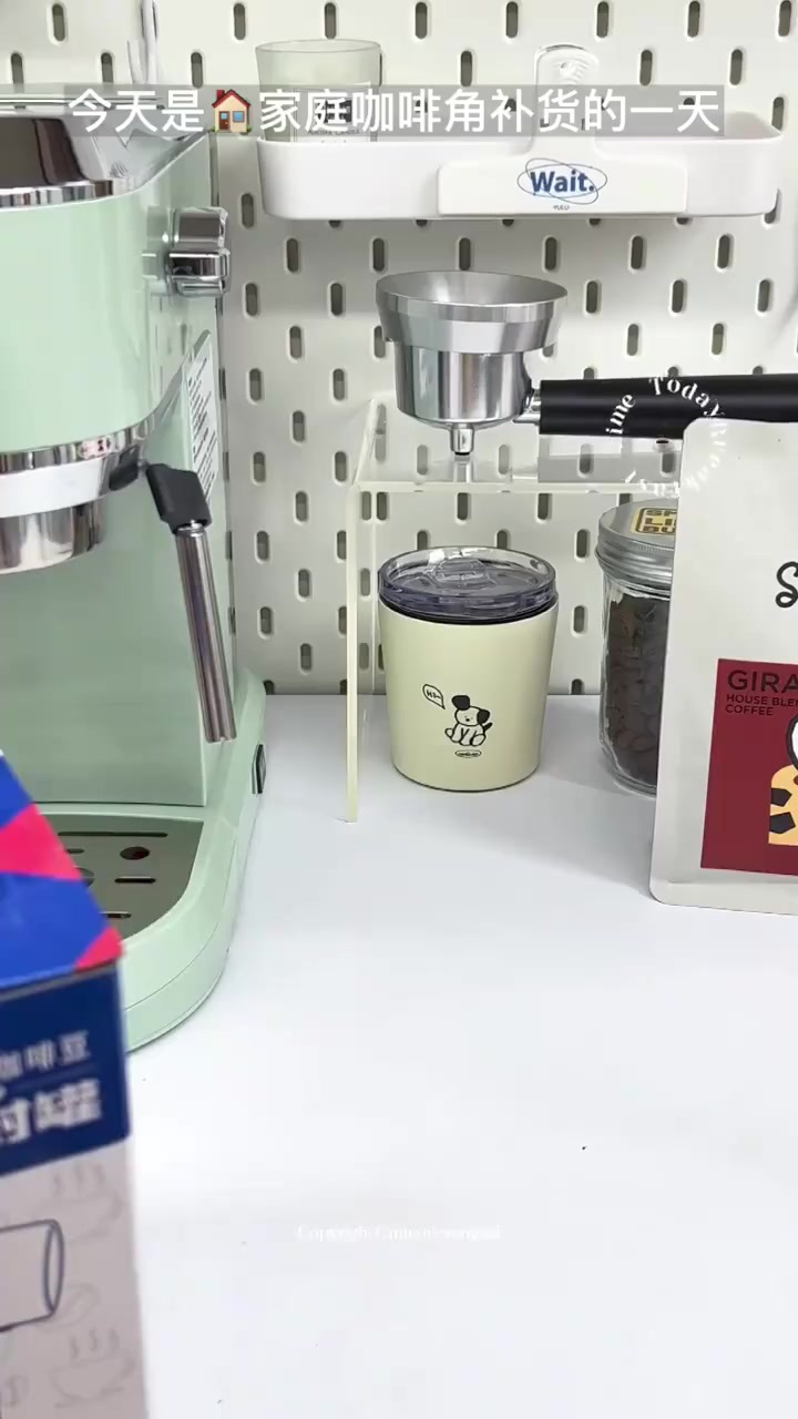 沉浸式制作超火甜甜圈咖啡,今天是家庭咖啡角豆仓补货的日子