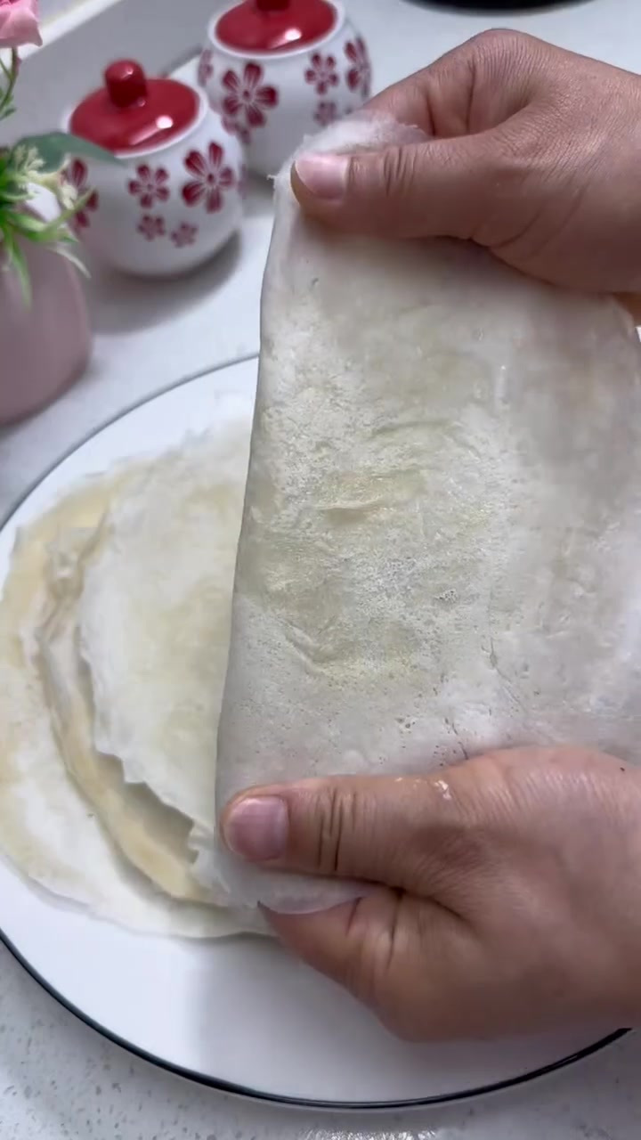 简单几步做薄而劲道的春卷皮,卷啥都好吃