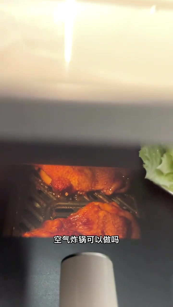 奥尔良烤鸡腿堡复刻空气炸锅版我可太行了