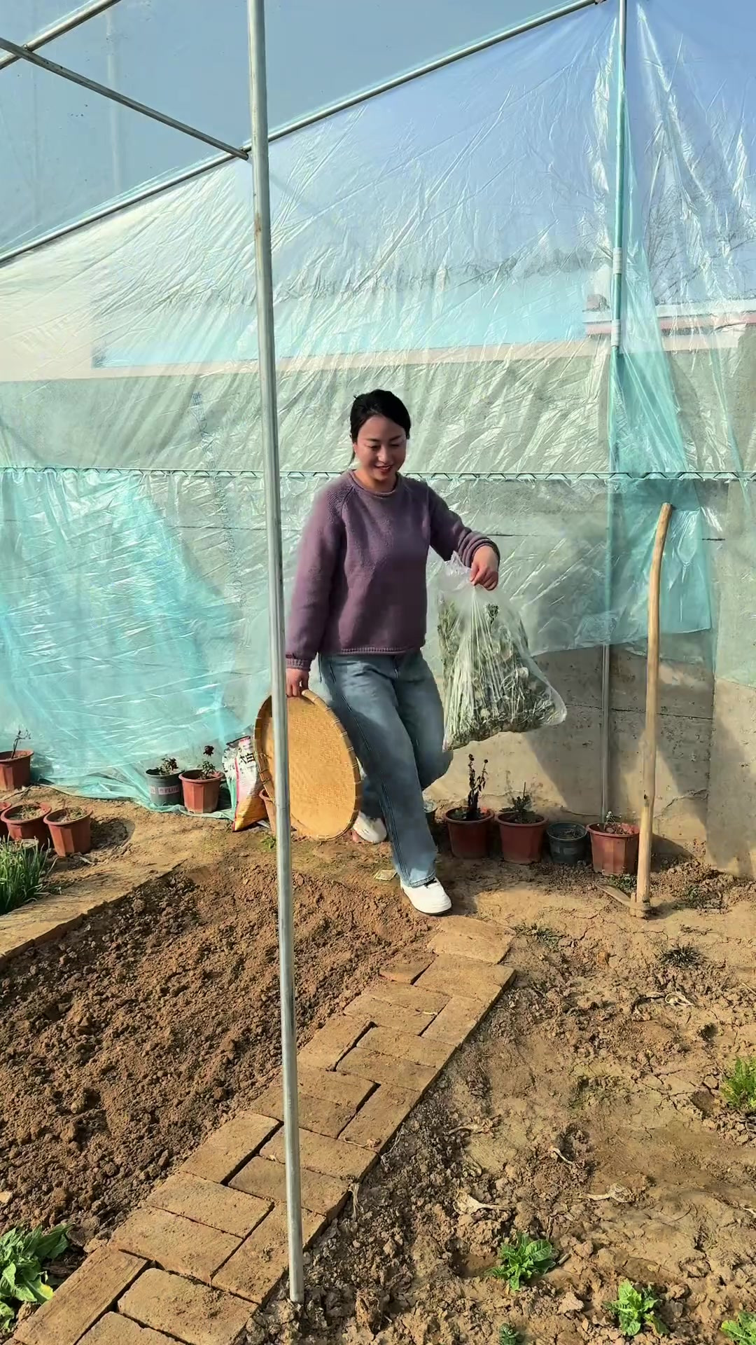 萝卜缨子加腊肉，有荤有素