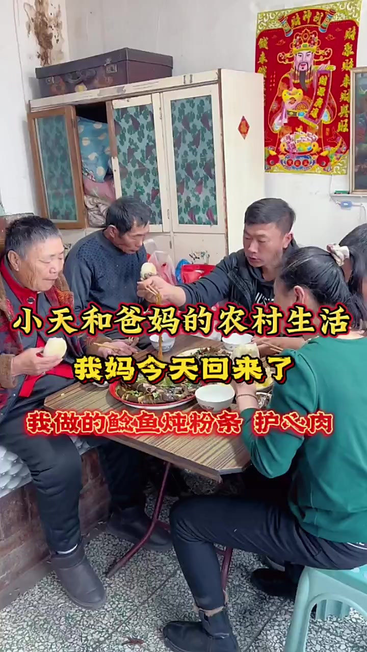 我妈今天回来了,我做的鲶鱼炖粉条,炒护心肉