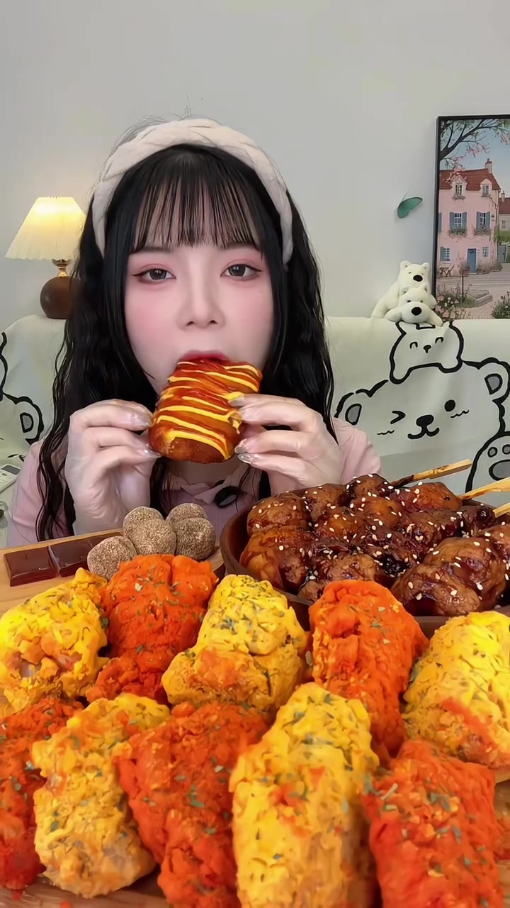 好久没吃炸芝士了，裹满芝士的炸鸡和春卷火鸡面