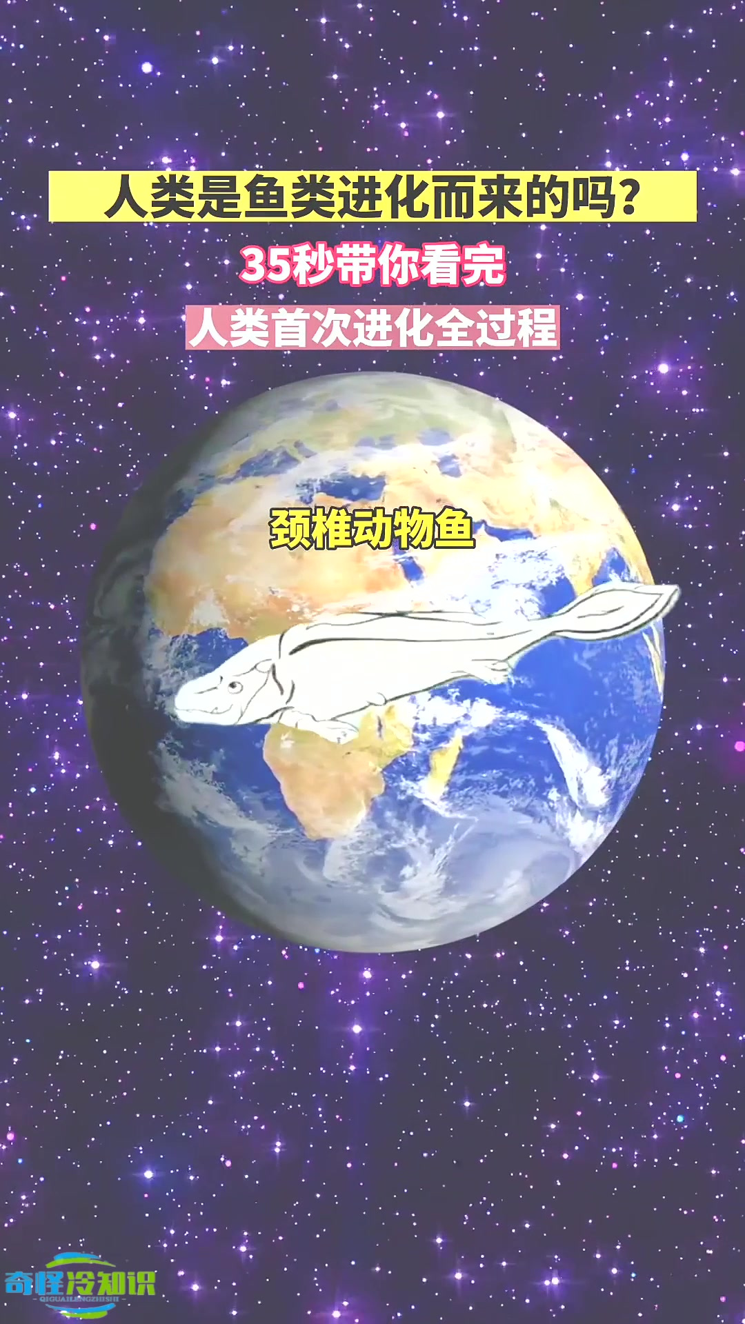 人类真的是由鱼类演化而来的?35秒带你看完人类首次进化全过程!