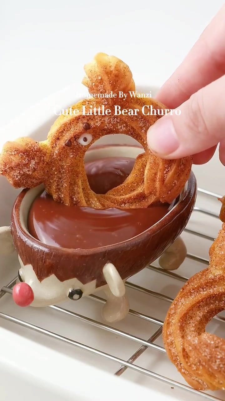 西班牙油条,churros小熊吉事果外酥里嫩