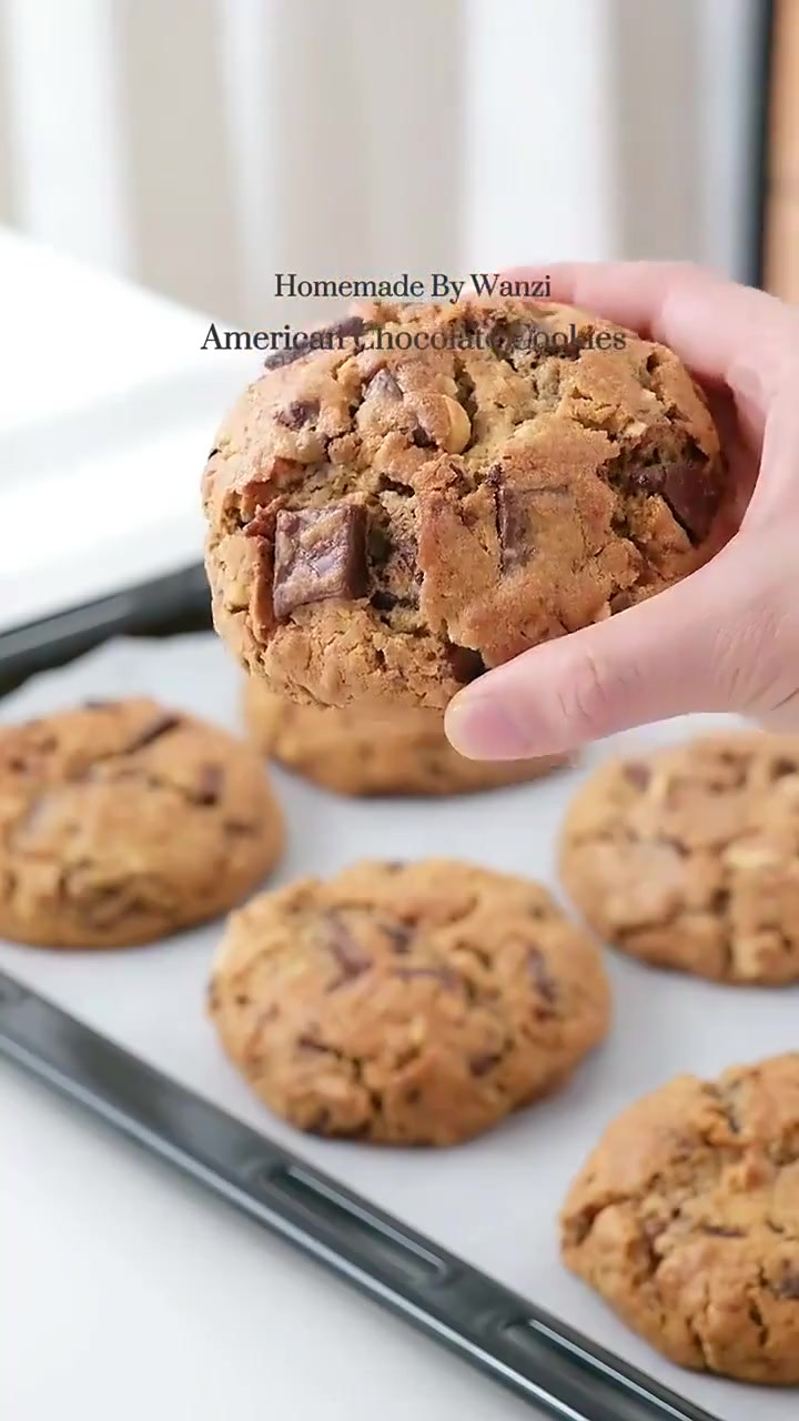 巧克力爆浆美式巧克力软曲奇,没人能拒绝!