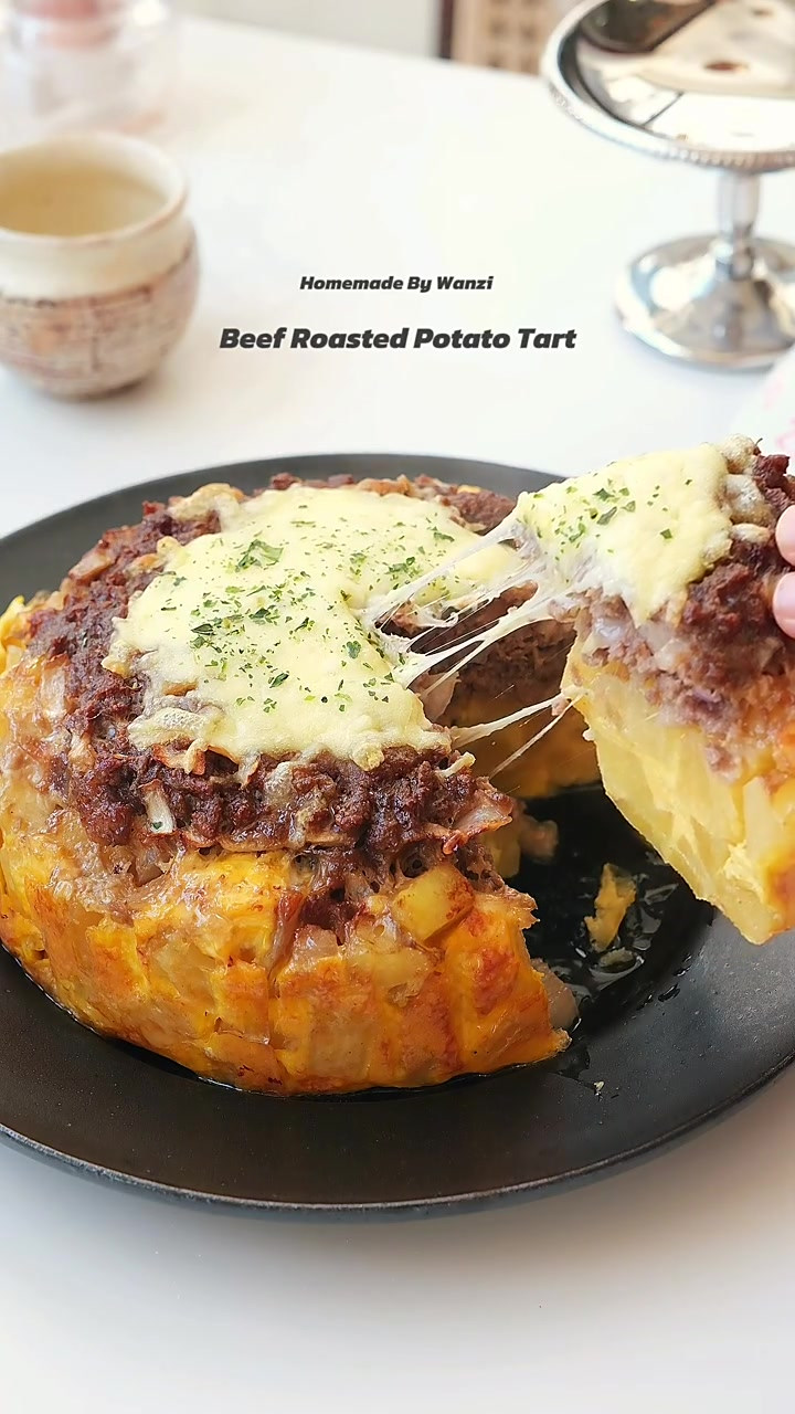 减脂就吃,芝士牛肉烤土豆太好吃了!