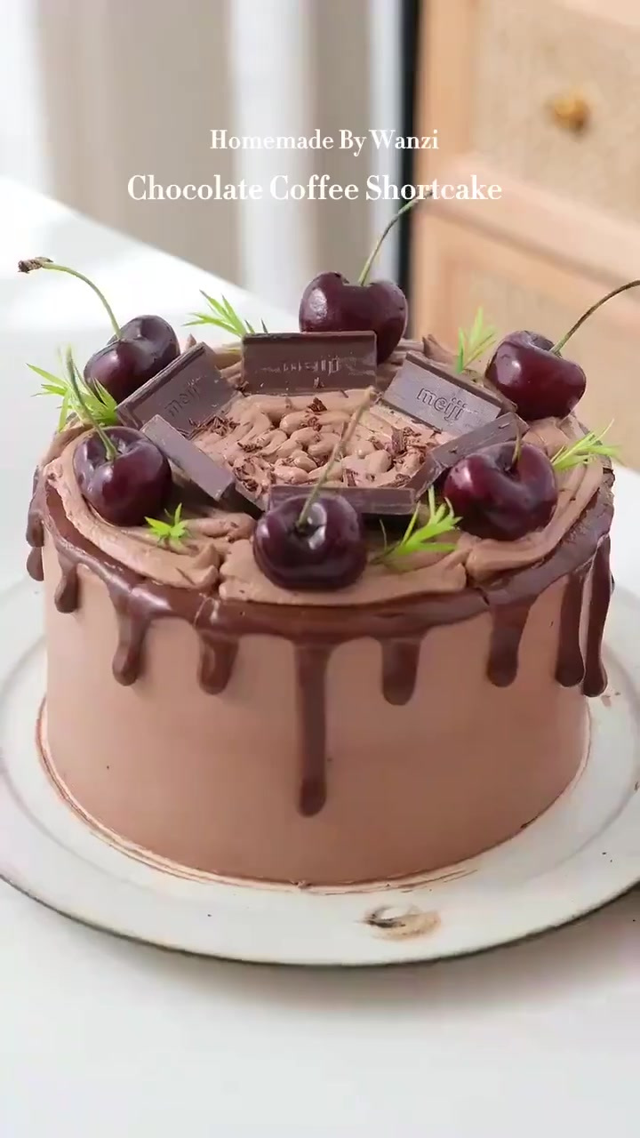 高颜值巧克力咖啡蛋糕,摩卡风味谁能不爱