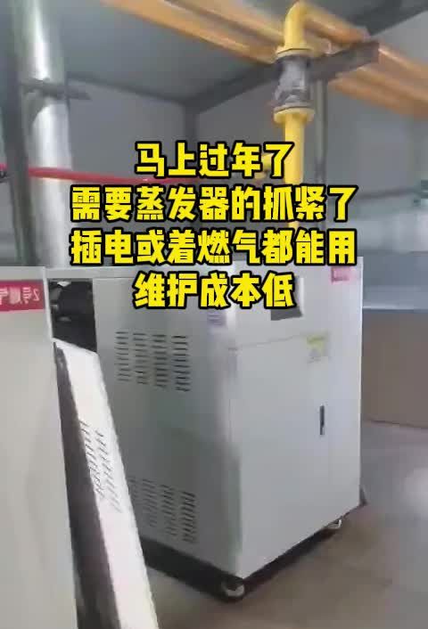 马上过年了 需要蒸发器的抓紧了 插电或着燃气都能用 维护成本低 工业蒸汽发生器 燃气蒸汽发