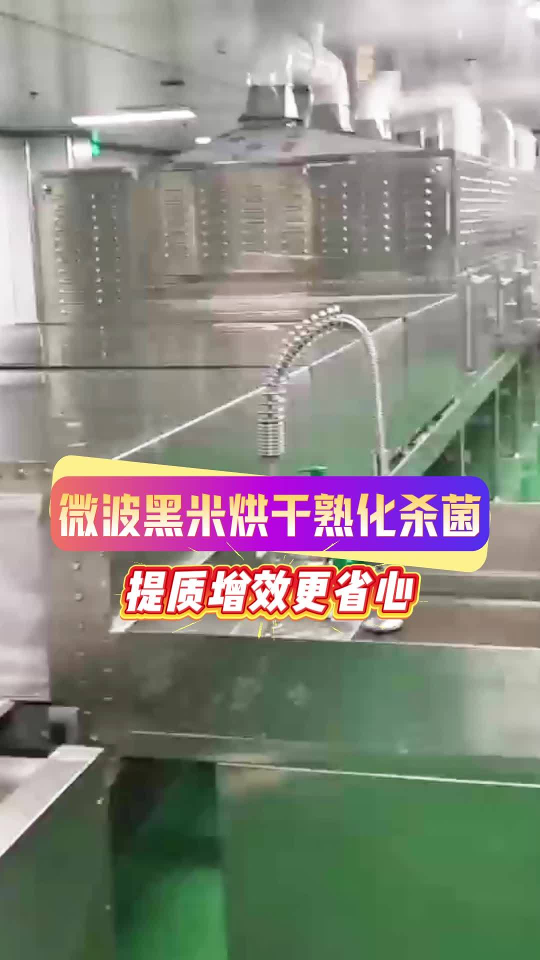 微波黑米烘干熟化杀菌