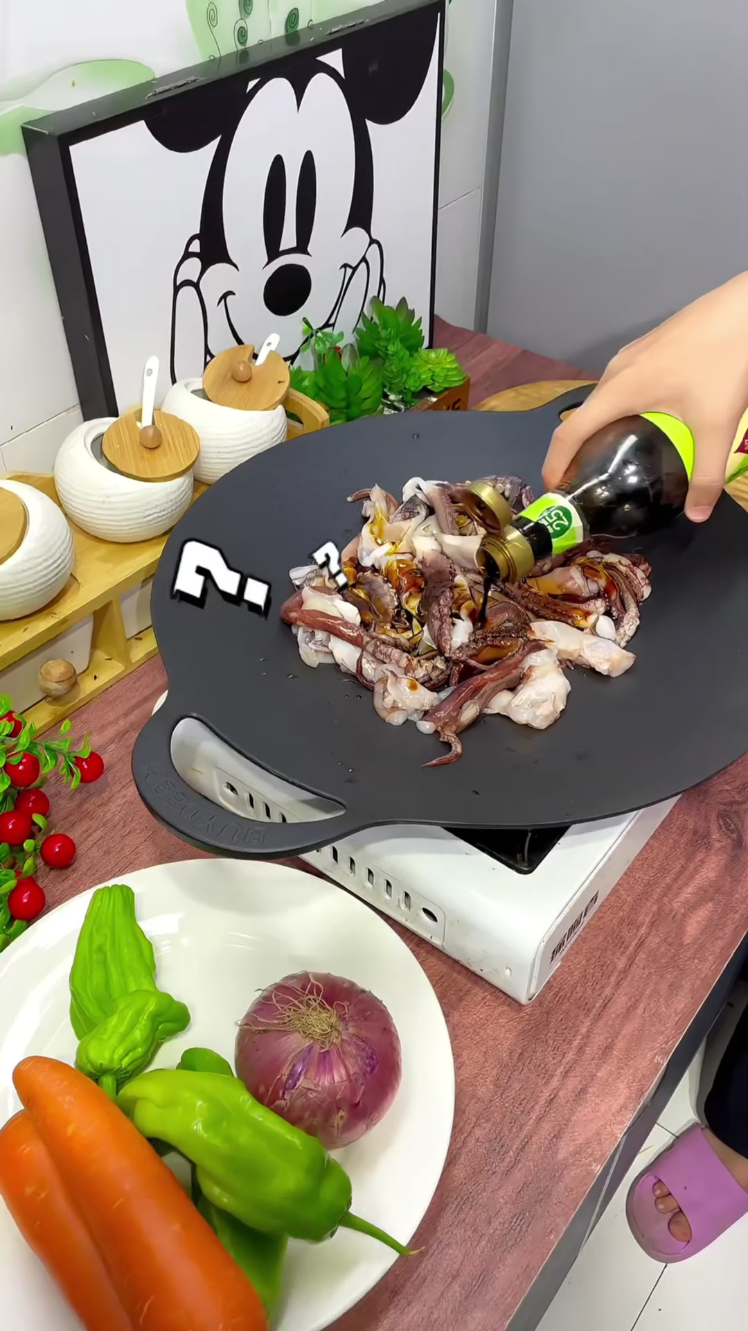 香辣Q弹的小狗鱿鱼拌饭，好吃到哭了