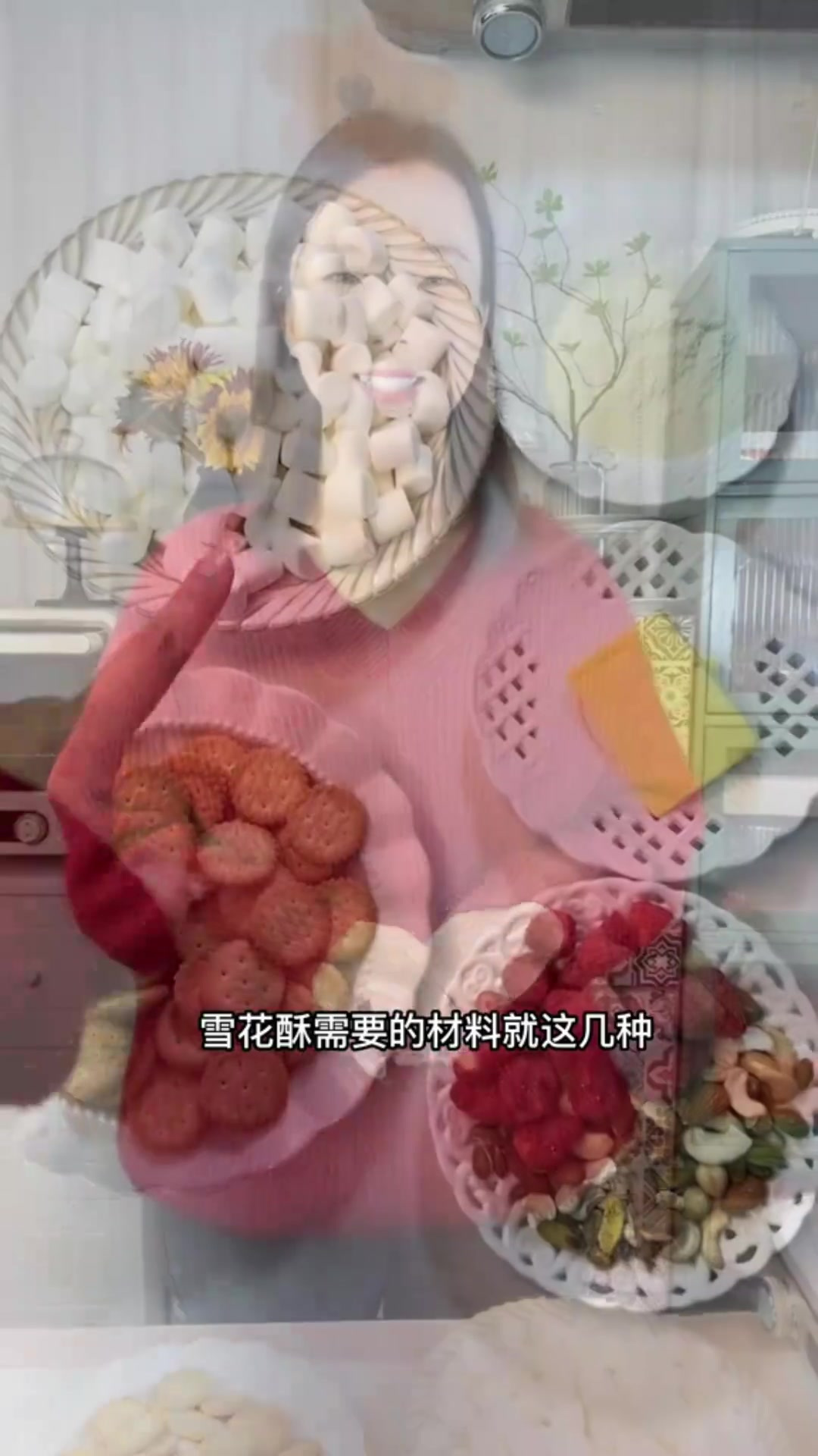 自己做的雪花酥真的好吃，肉松雪花酥也绝了