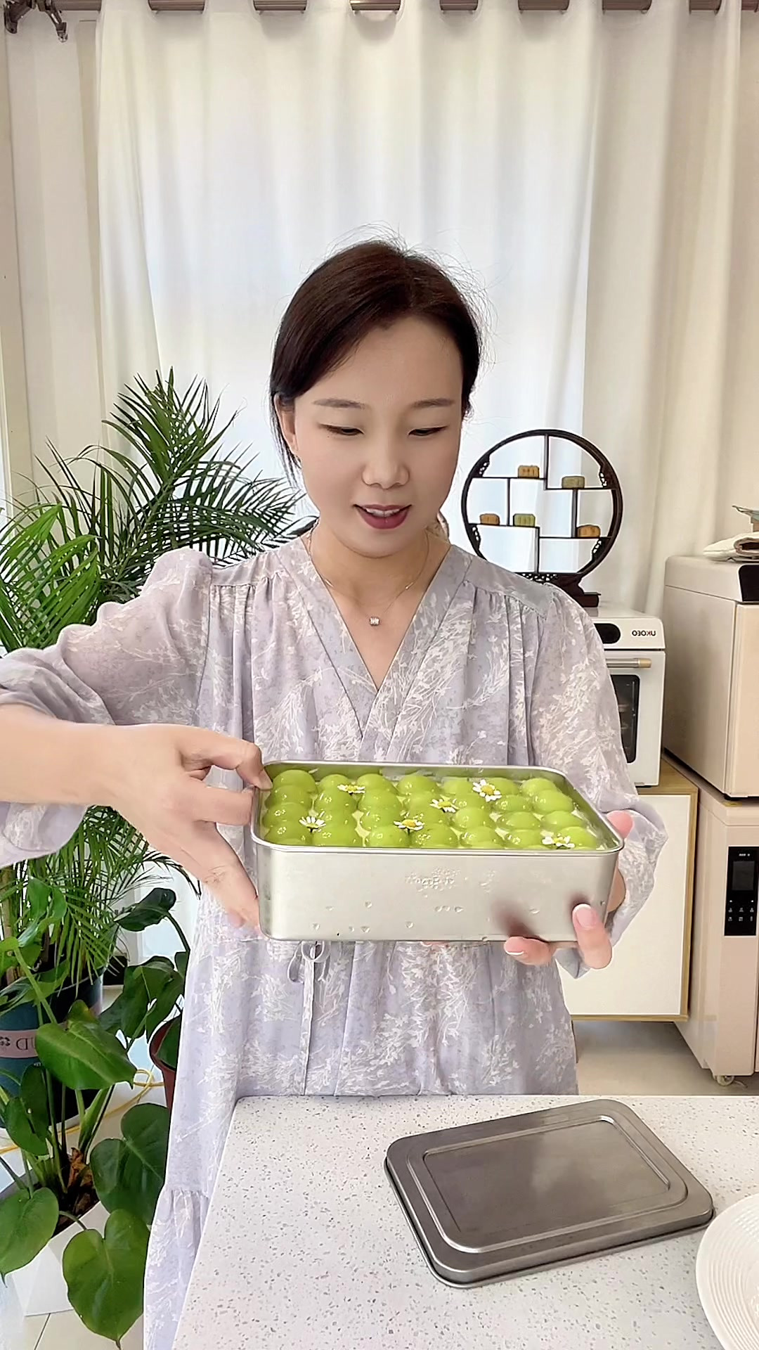 在家制作茉莉青提提拉米苏，自己做用料足