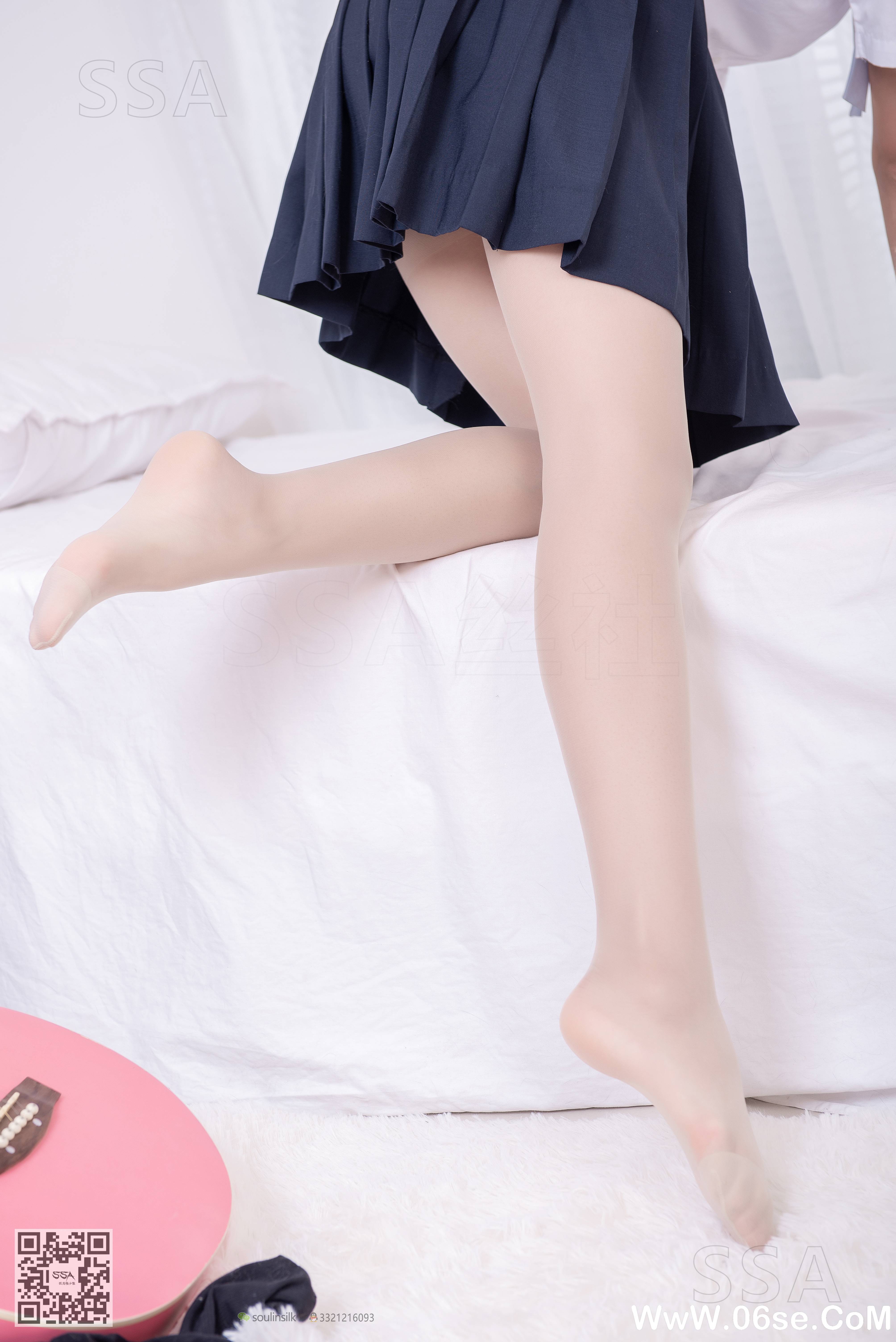 图片[80]-[SSA丝社] NO.181 小佩 酒窝少女JK制服肉丝黑袜穿搭示范[135P1.44G]-六色网