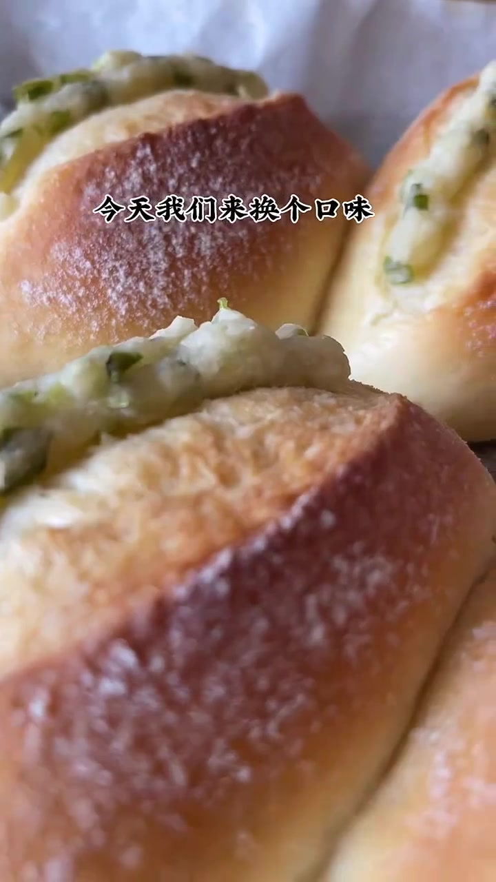 蒜香面包普通面粉就能做