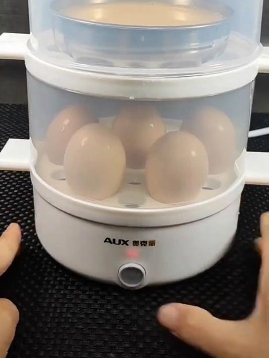 AUX奥克斯煮蛋蒸蛋,自动断电小型家用早餐,多功能蒸蛋器