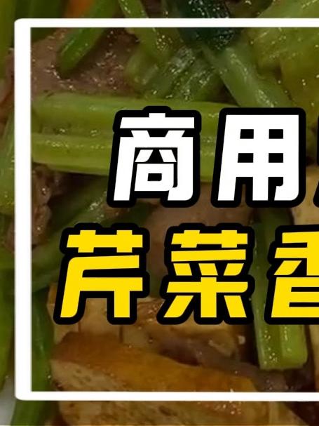 商用炒菜机开挂!芹菜香干炒肉香到隔壁桌都馋哭!