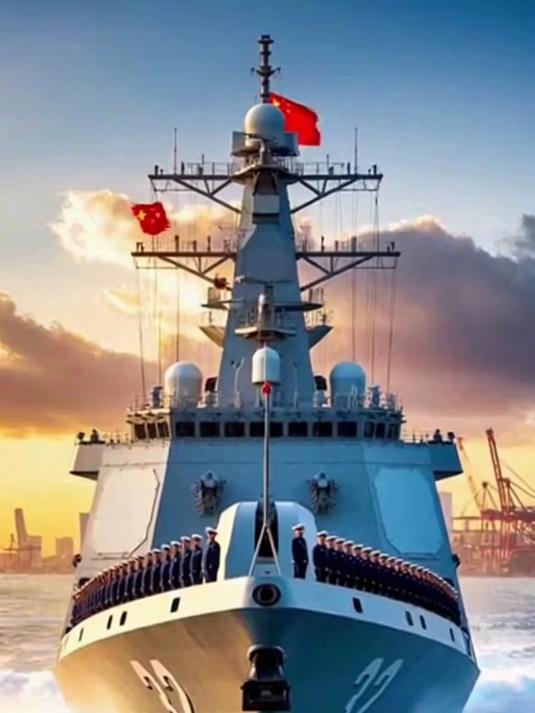 32号广西舰霸气破浪,港口阅兵式 CG 绘画全过程大揭秘