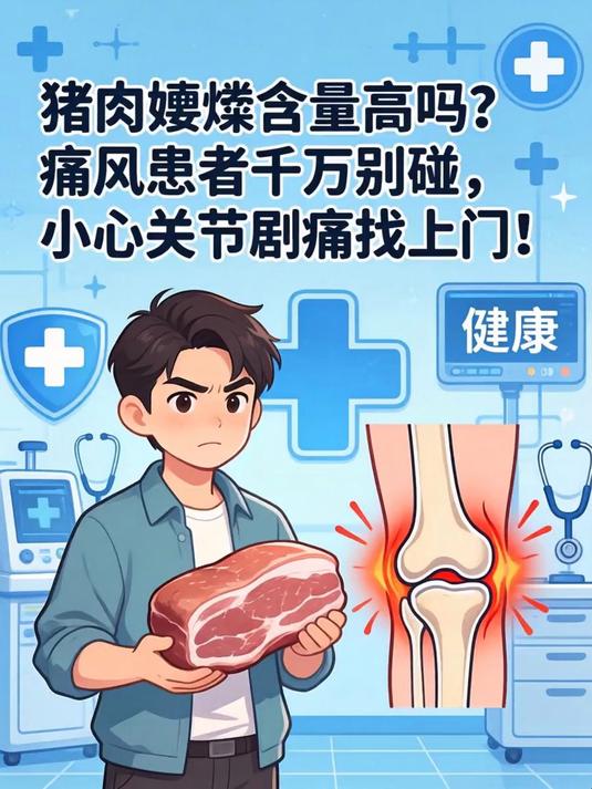 猪肉嘌呤含量高吗？痛风患者千万别碰，小心关节剧痛找上门！