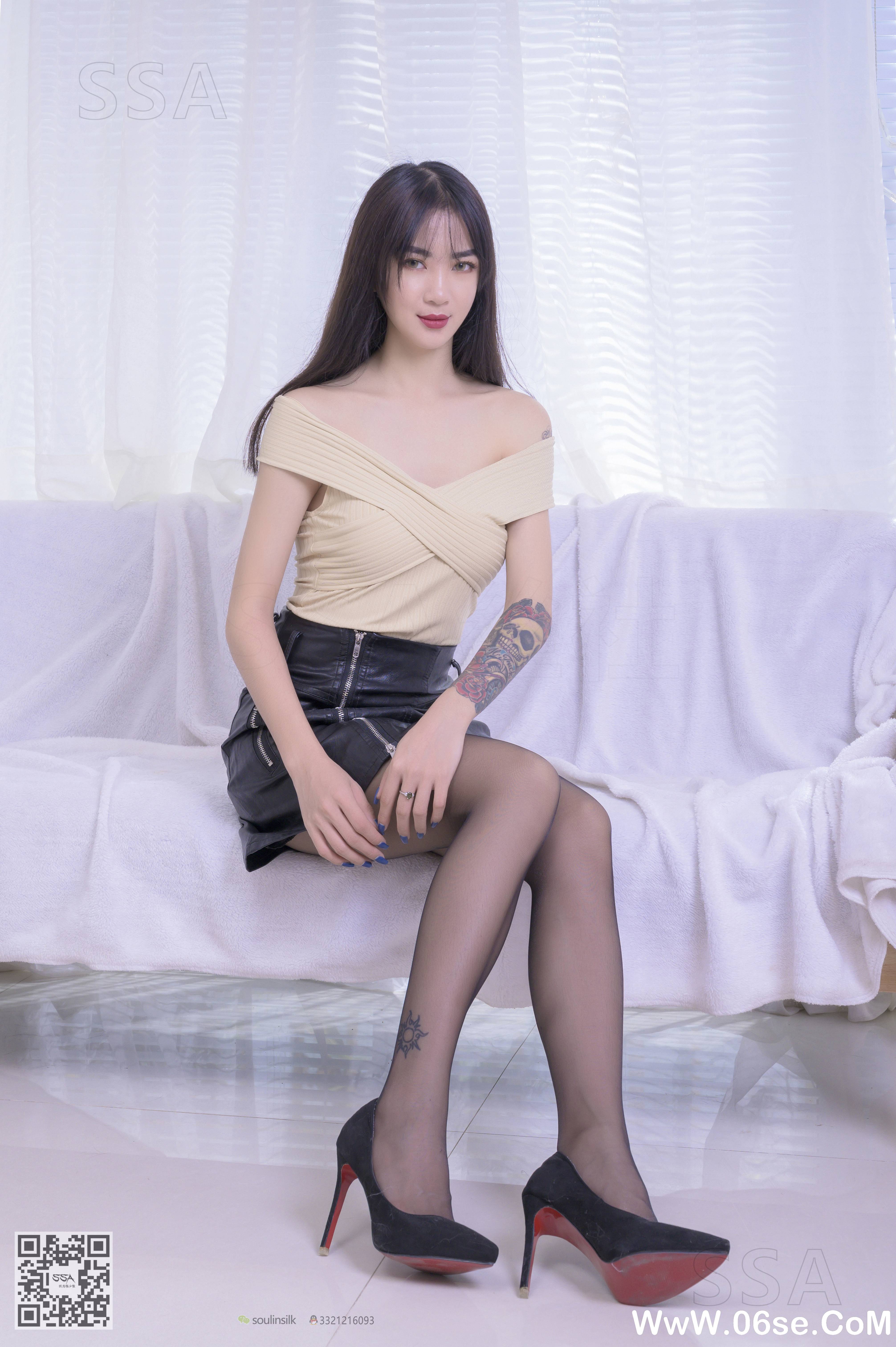 [SSA丝社] NO.220 健身教练淼淼的皮裙遐想[140P1.92G]-六色网