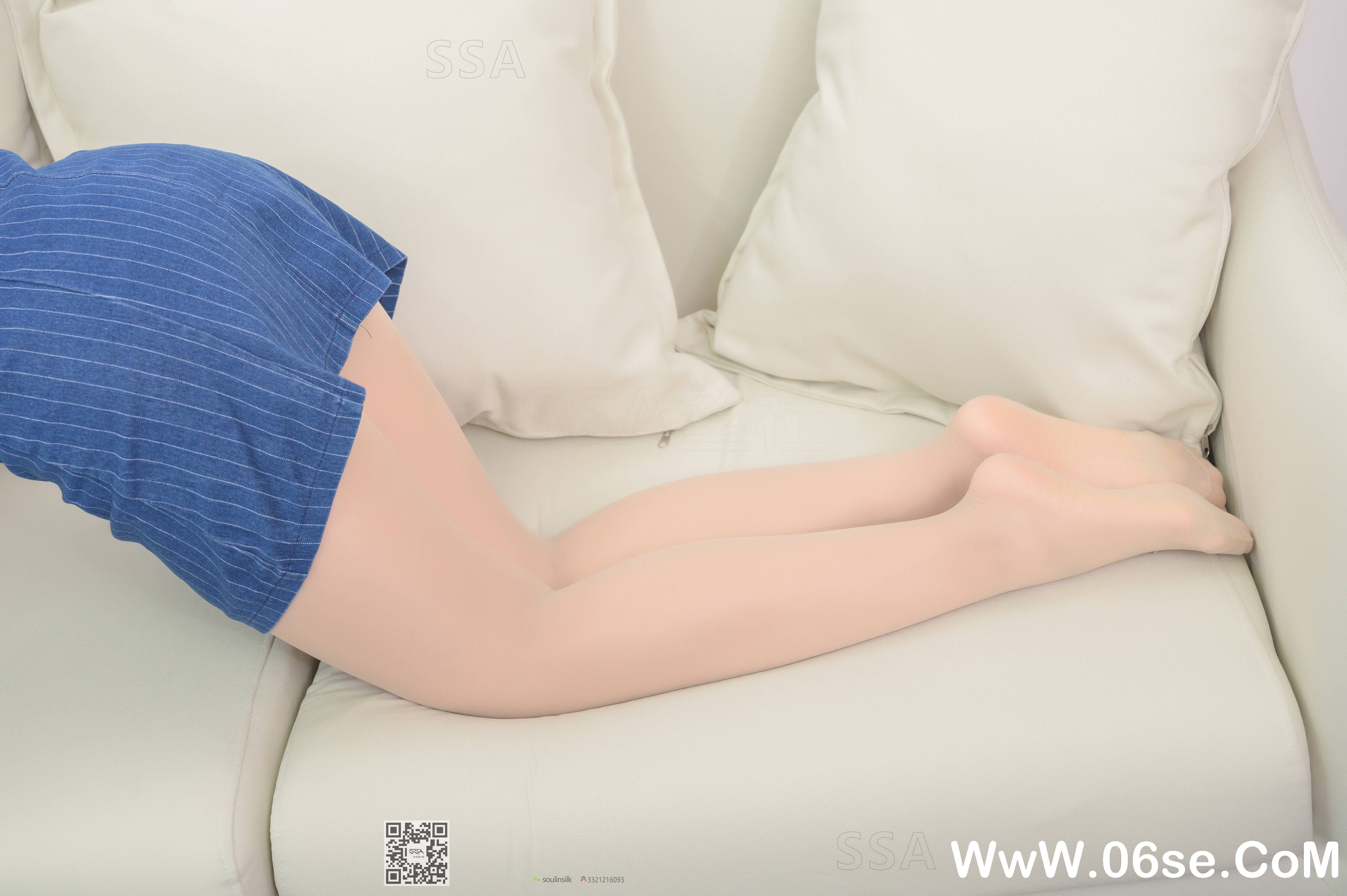 图片[120]-[SSA丝社] NO.192 小鹿 蓝色条纹裙穿搭示范[160P2.72G]-六色网