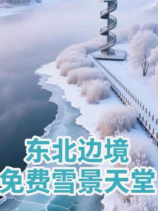 探秘乌苏里江湿地，冬季雪景如诗展现，东北边境摄影绝佳地